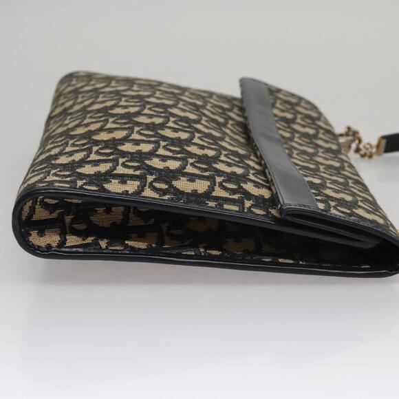 DIOR Trotter Canvas Shoulder Bag Navy - Picture 4 of 12